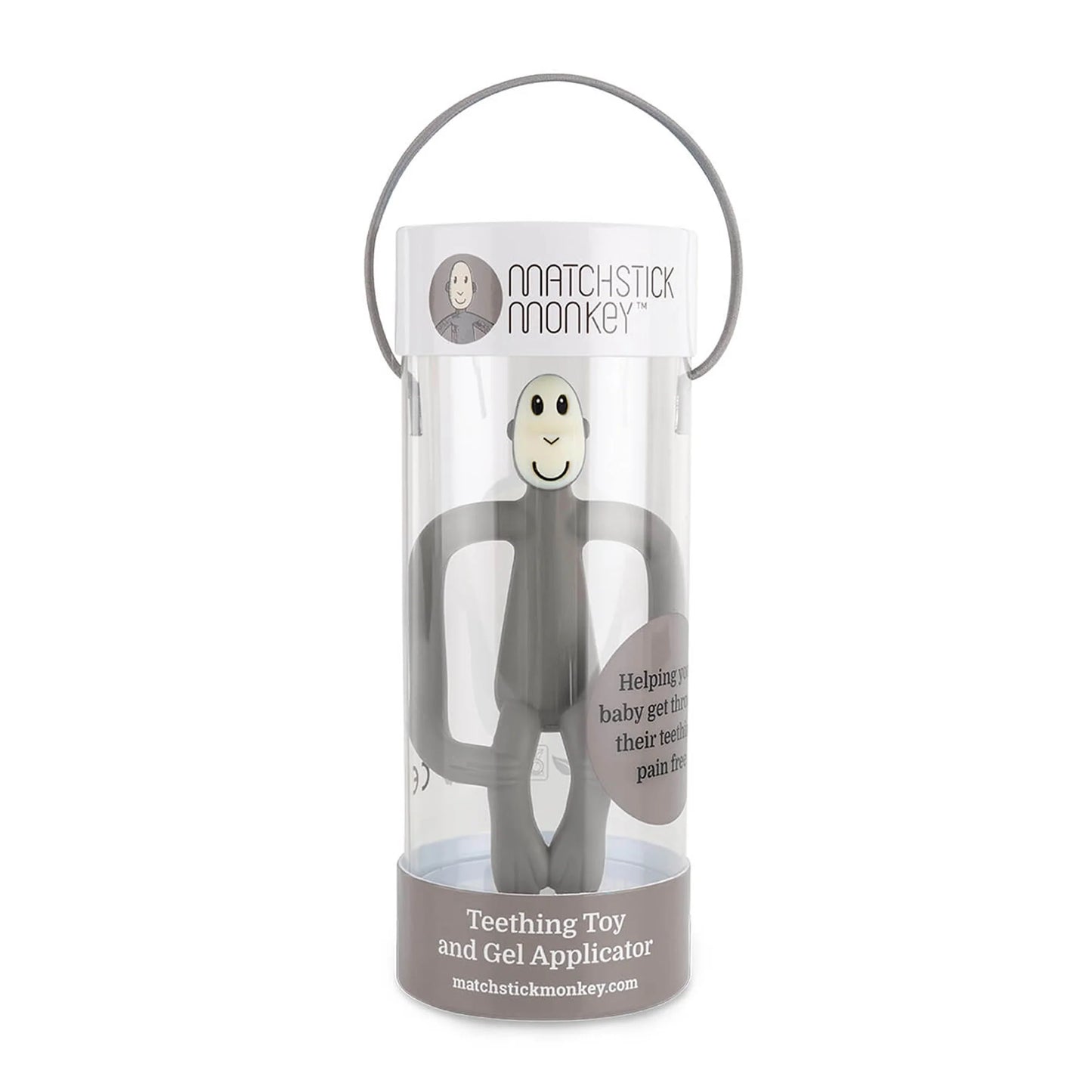 Matchstick Monkey Beißring Affe grau