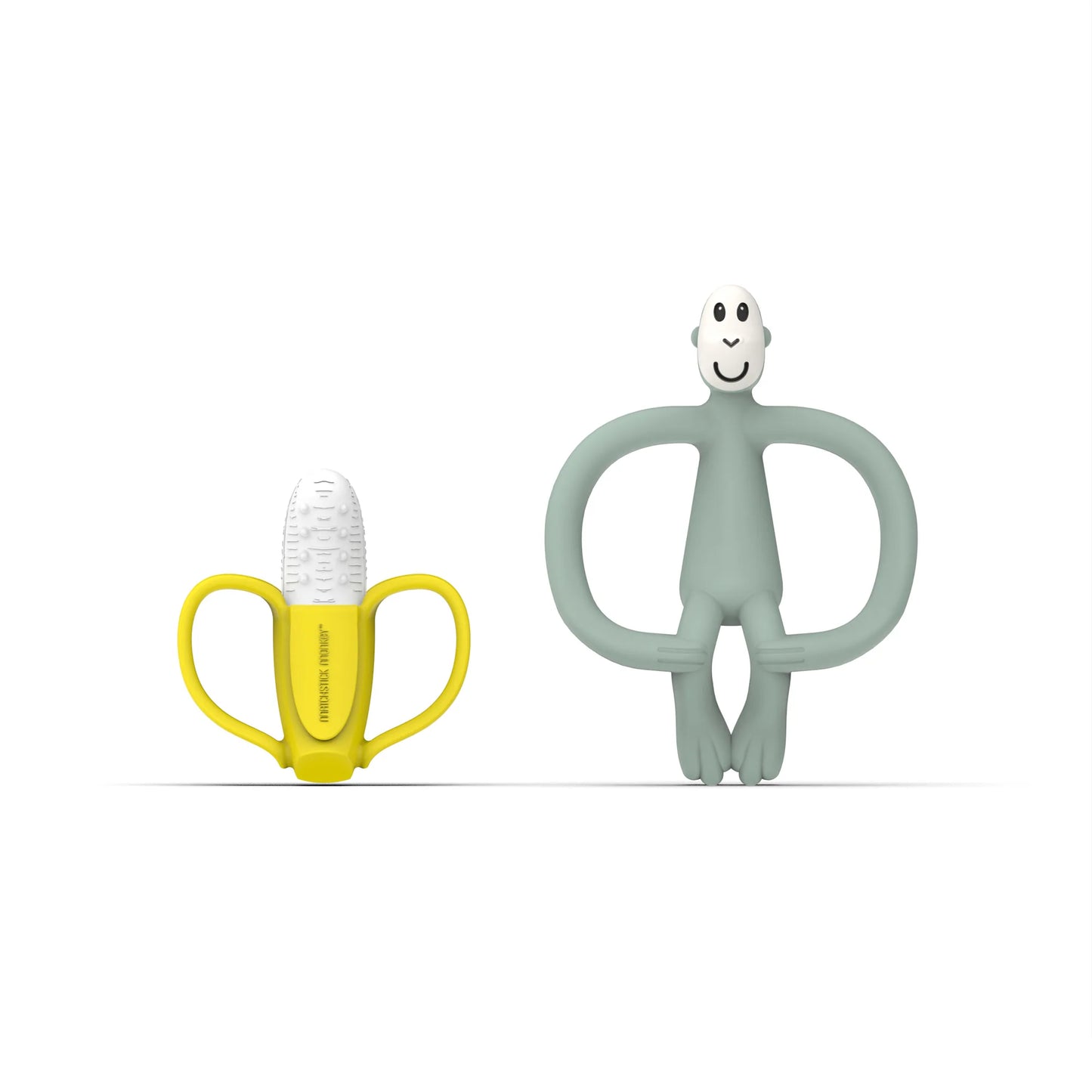 Matchstick Monkey Geschenkset Beißringe Banane & Affe mint