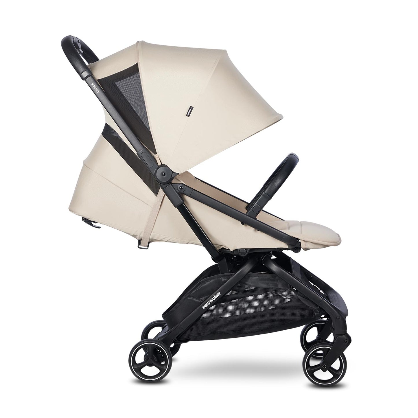 Easywalker Rockey S Bright Taupe inkl. Regenverdeck und Spielbügel