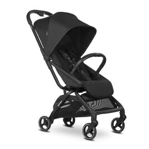 Easywalker Rockey S Pure Black inkl. Regenverdeck und Spielbügel