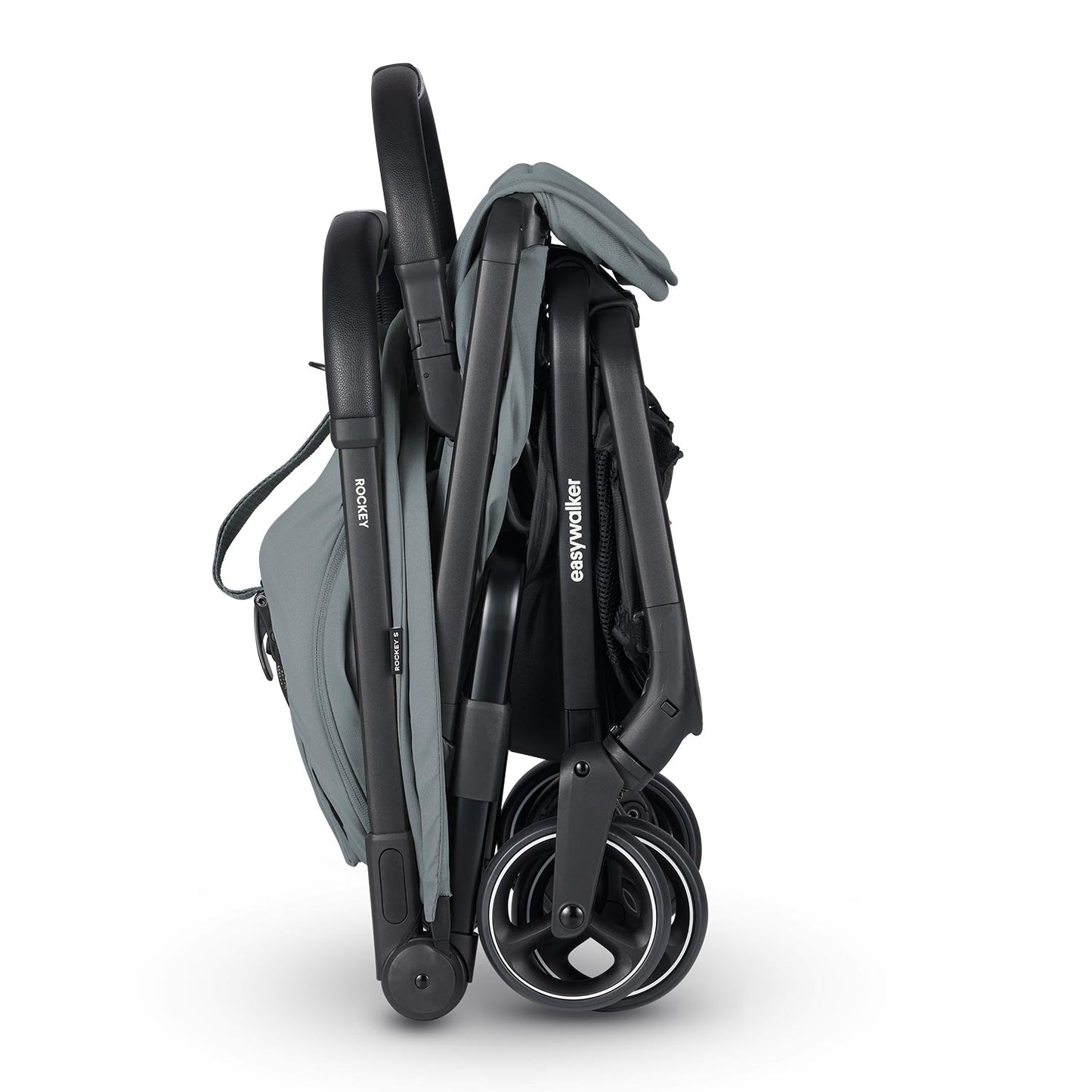 Easywalker Rockey S Smooth Grey inkl. Regenverdeck und Spielbügel