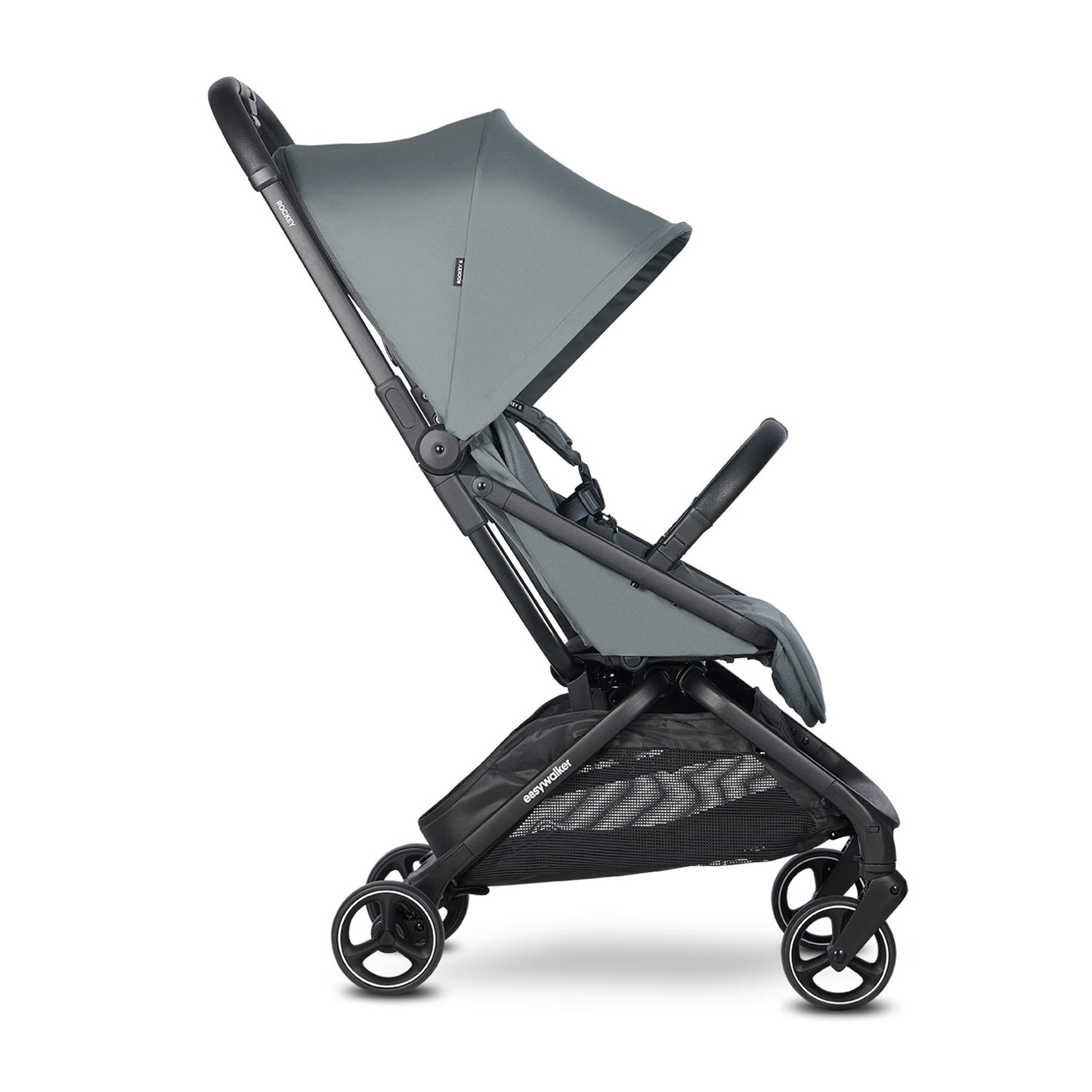 Easywalker Rockey S Smooth Grey inkl. Regenverdeck und Spielbügel