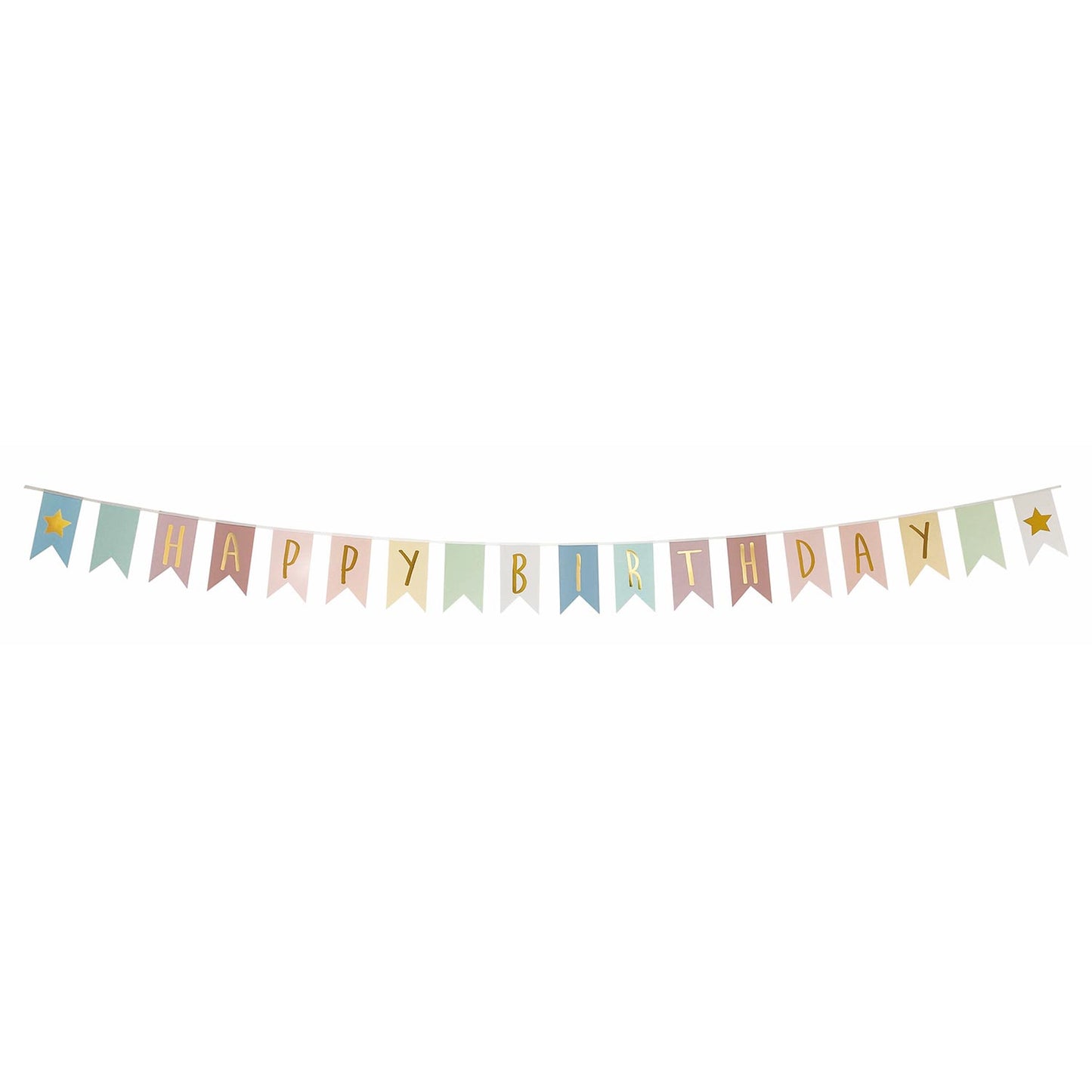 Wimpelkette Happy Birthday bunt