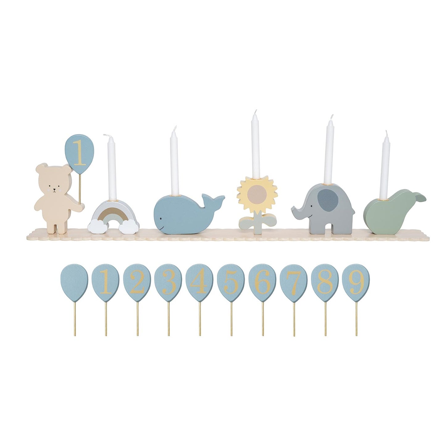 Geburtstagszug Teddy & Freunde, blau