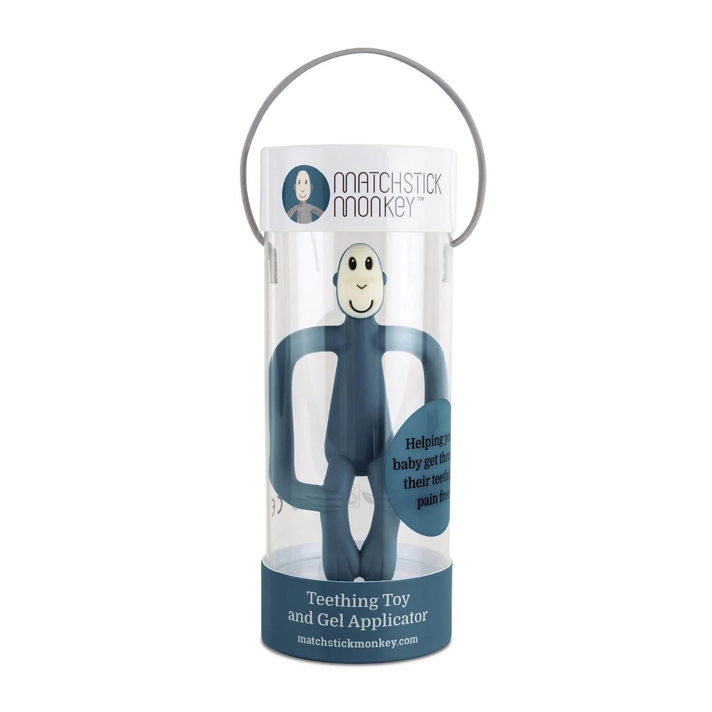 Matchstick Monkey Beißring Affe petrol/airforce blue