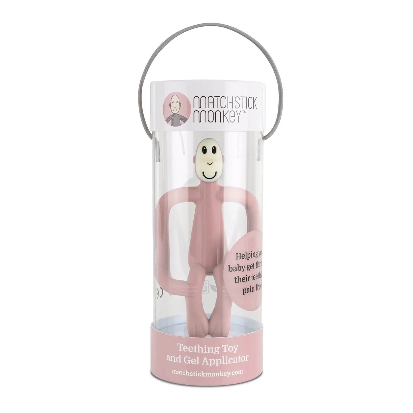 Matchstick Monkey Beißring Affe altrosa