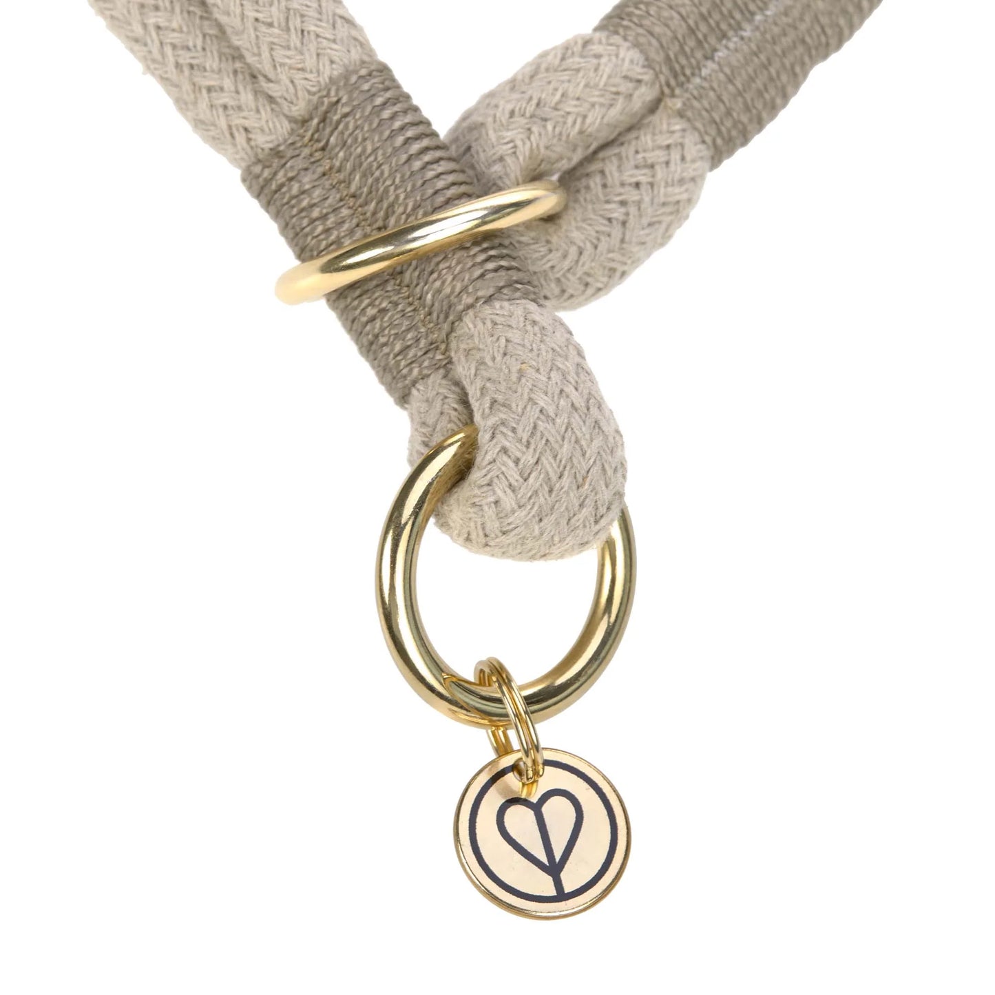 HUNDEHALSBAND GEFLOCHTEN - MILA, NATUR L (55cm)