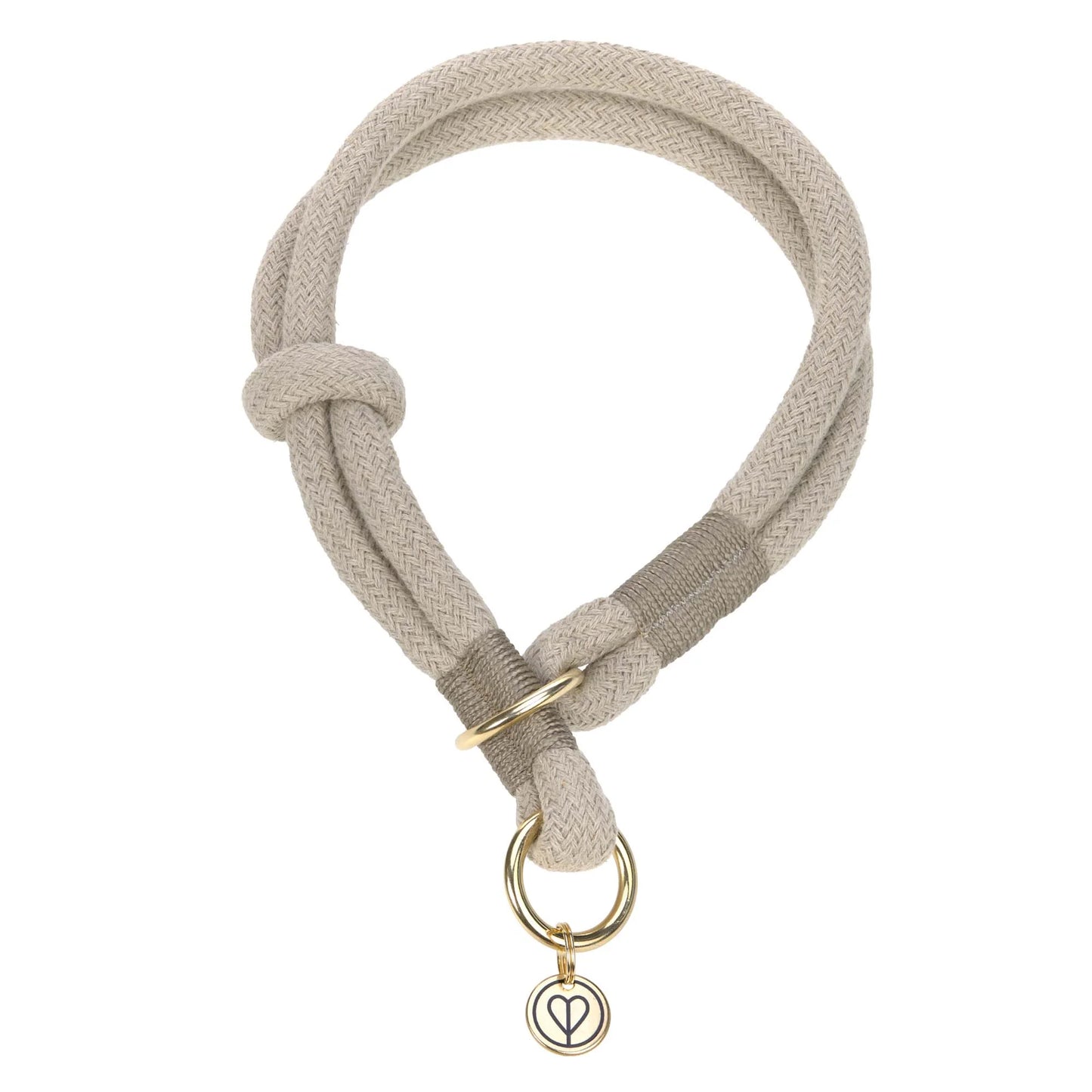 HUNDEHALSBAND GEFLOCHTEN - MILA, NATUR L (55cm)