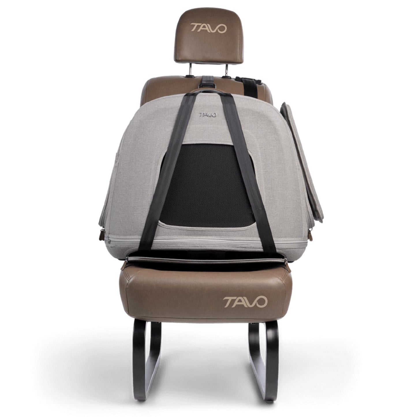 Tavo Pets Crispin merle small mit Seitenaufprallschutz montiert, Transporttasche für Hunde mit Isofix-Befestigung, Sicherheitstest, Beratung bei Petperten Karlsruhe
