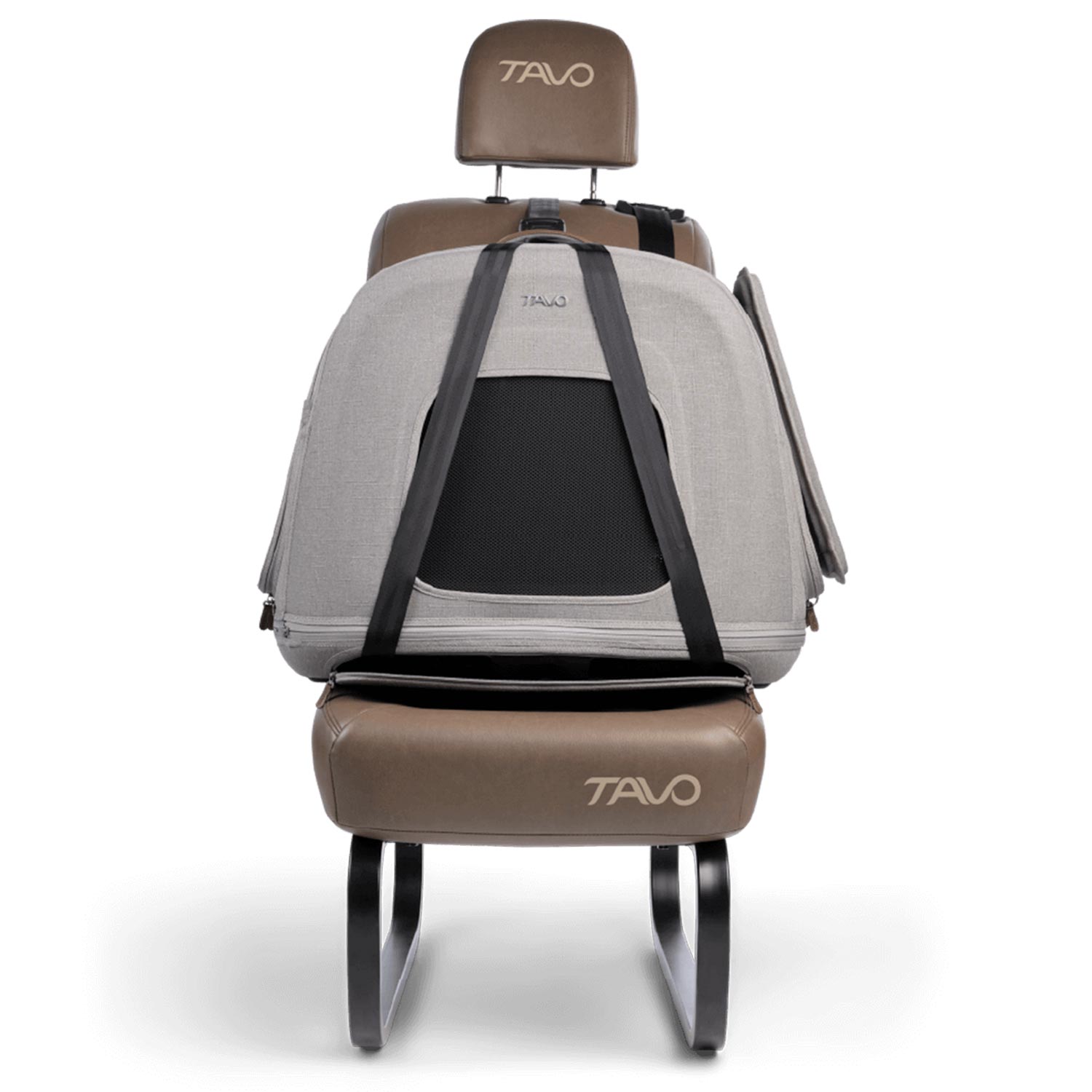 Tavo Pets Crispin merle small mit Seitenaufprallschutz montiert, Transporttasche für Hunde mit Isofix-Befestigung, Sicherheitstest, Beratung bei Petperten Karlsruhe