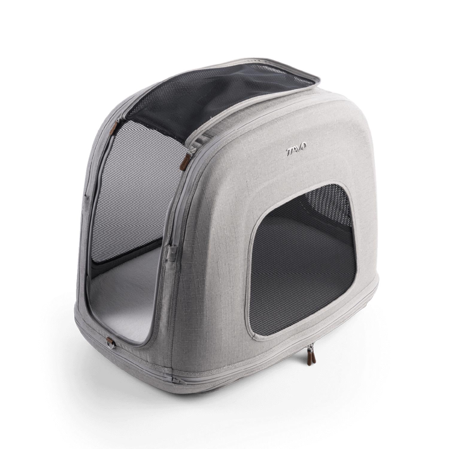 Tavo Pets Crispin merle small offen, Transporttasche für Hunde mit Isofix-Befestigung, Sicherheitstest, Beratung bei Petperten Karlsruhe
