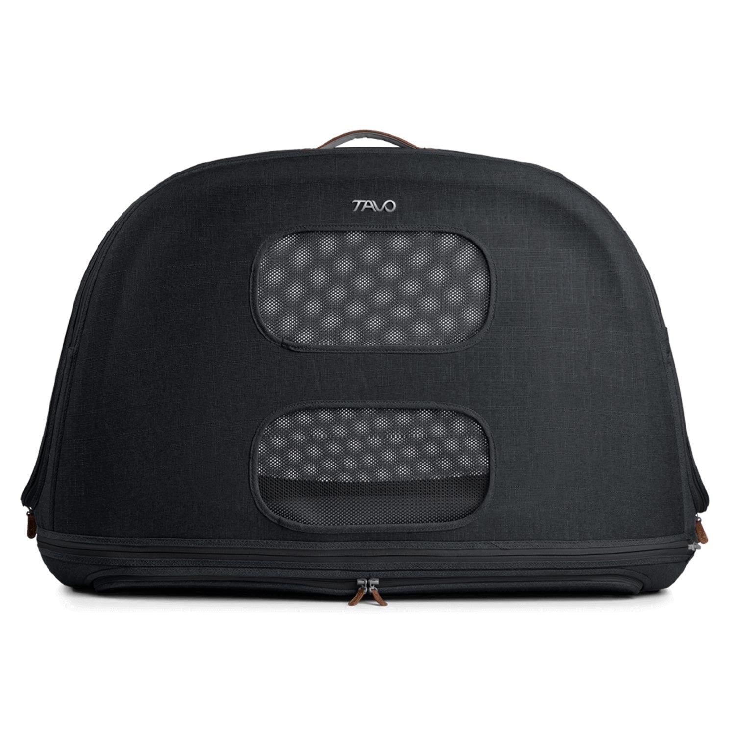 Tavo Pets Crispin onyx large Seite, Transporttasche für Hunde mit Isofix-Befestigung, Sicherheitstest, Beratung bei Petperten Karlsruhe