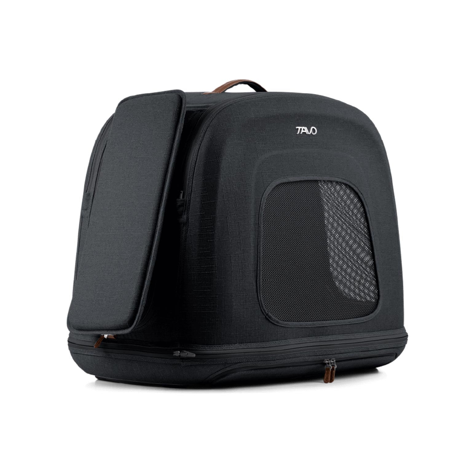 Tavo Pets Crispin onyx small mit Seitenaufprallschutz, Transporttasche für Hunde mit Isofix-Befestigung, Sicherheitstest, Beratung bei Petperten Karlsruhe