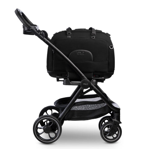Tavo Pets Adapter auf Roscoe Gestell mit Hendrick Transporttasche für Hunde und Katzen mit Isofix-Befestigung, Sicherheitstest, Beratung bei Petperten Karlsruhe 