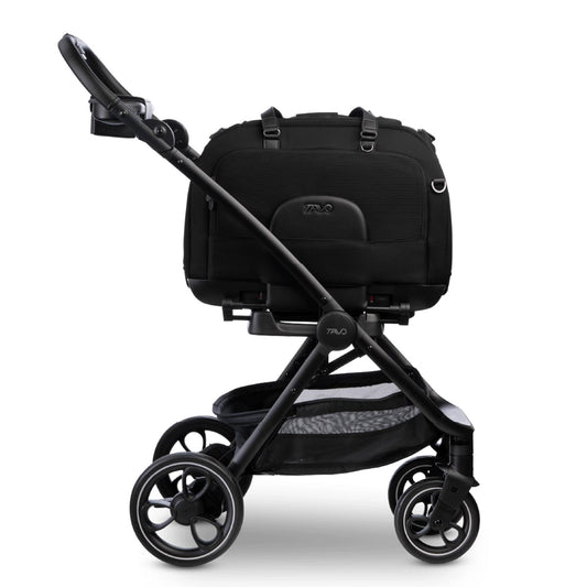 Tavo Pets Adapter auf Roscoe Gestell mit Hendrick Transporttasche für Hunde und Katzen mit Isofix-Befestigung, Sicherheitstest, Beratung bei Petperten Karlsruhe 