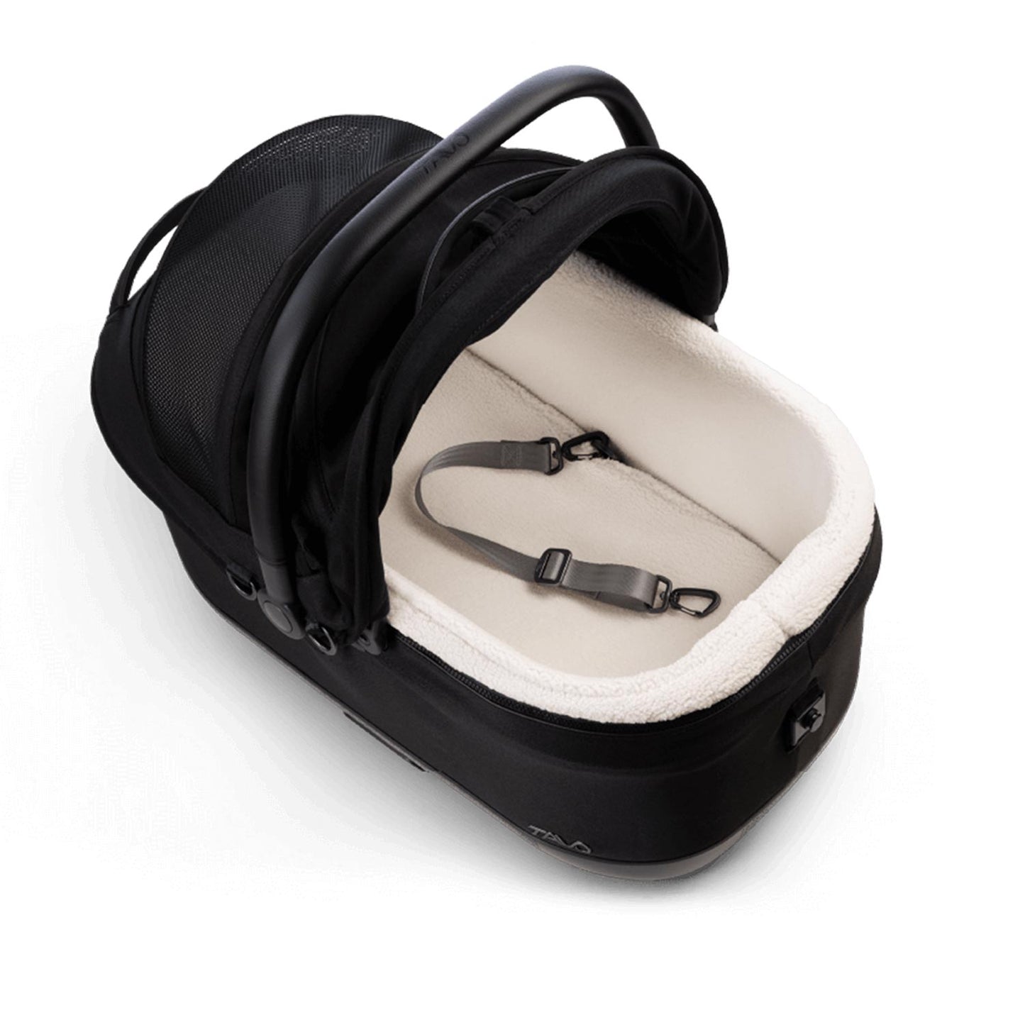 Tavo Pets Maeve Iso6x Transporttasche Onyx, offen mit Wintereinsatz für Hunde und Katzen mit Isofix-Befestigung, Sicherheitstest, Beratung bei Petperten Karlsruhe