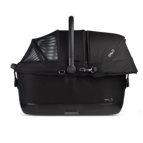 Tavo Pets Maeve Iso6x Transporttasche Onyx Seite mit Seitenaufprallschutz, geschlossen für Hunde und Katzen mit Isofix-Befestigung, Sicherheitstest, Beratung bei Petperten Karlsruhe