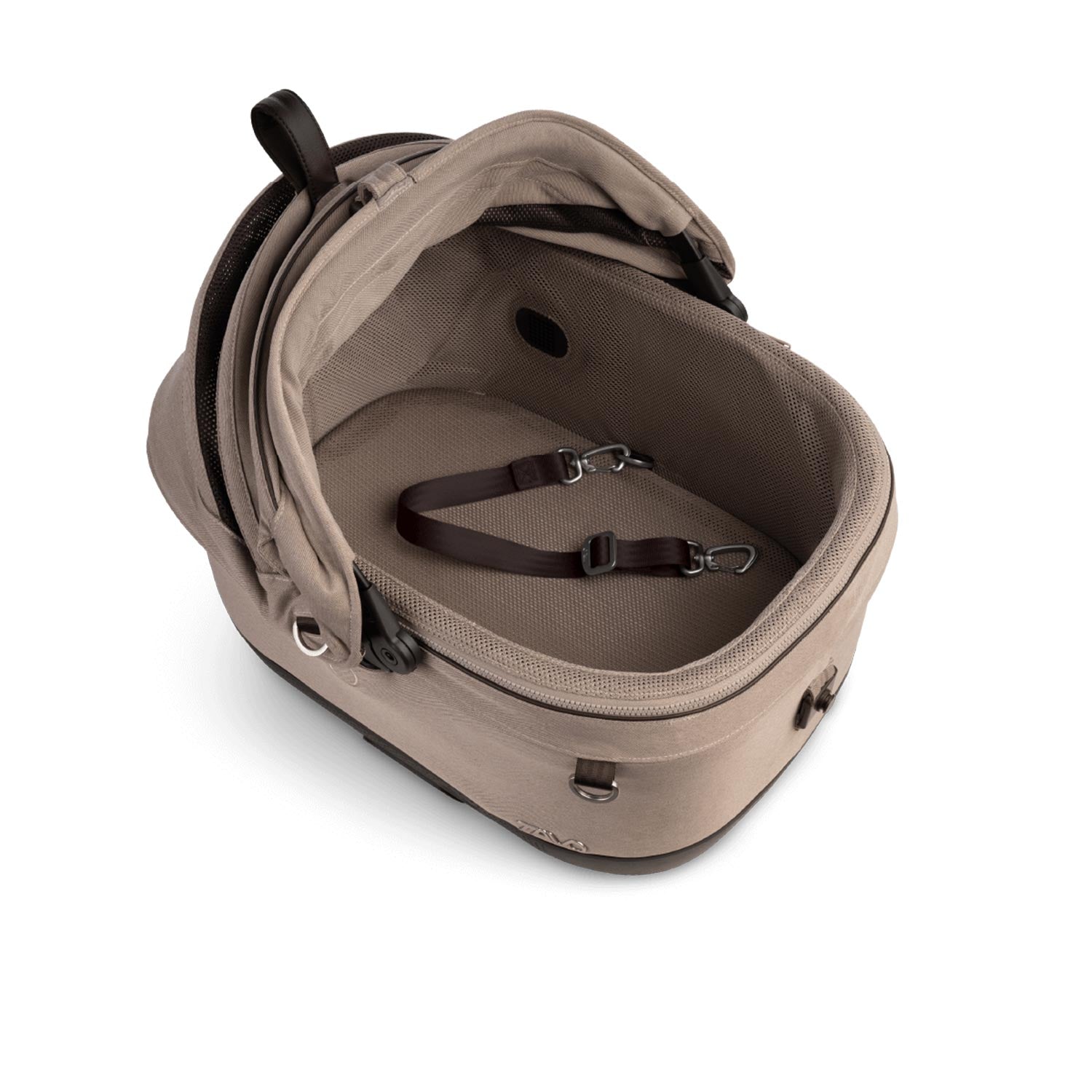 Tavo Pets Maeve Wind 5x fawn offen mit mesh, Transporttasche für Hunde und Katzen mit Isofix-Befestigung, Sicherheitstest, Beratung bei Petperten Karlsruhe