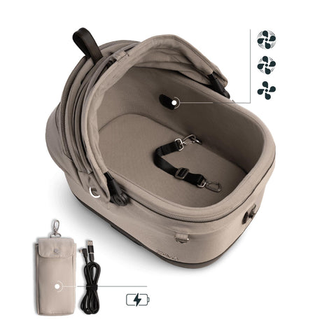 Tavo Pets Maeve Wind 5x tawny offen, Transporttasche für Hunde und Katzen mit Isofix-Befestigung, Sicherheitstest, Beratung bei Petperten Karlsruhe