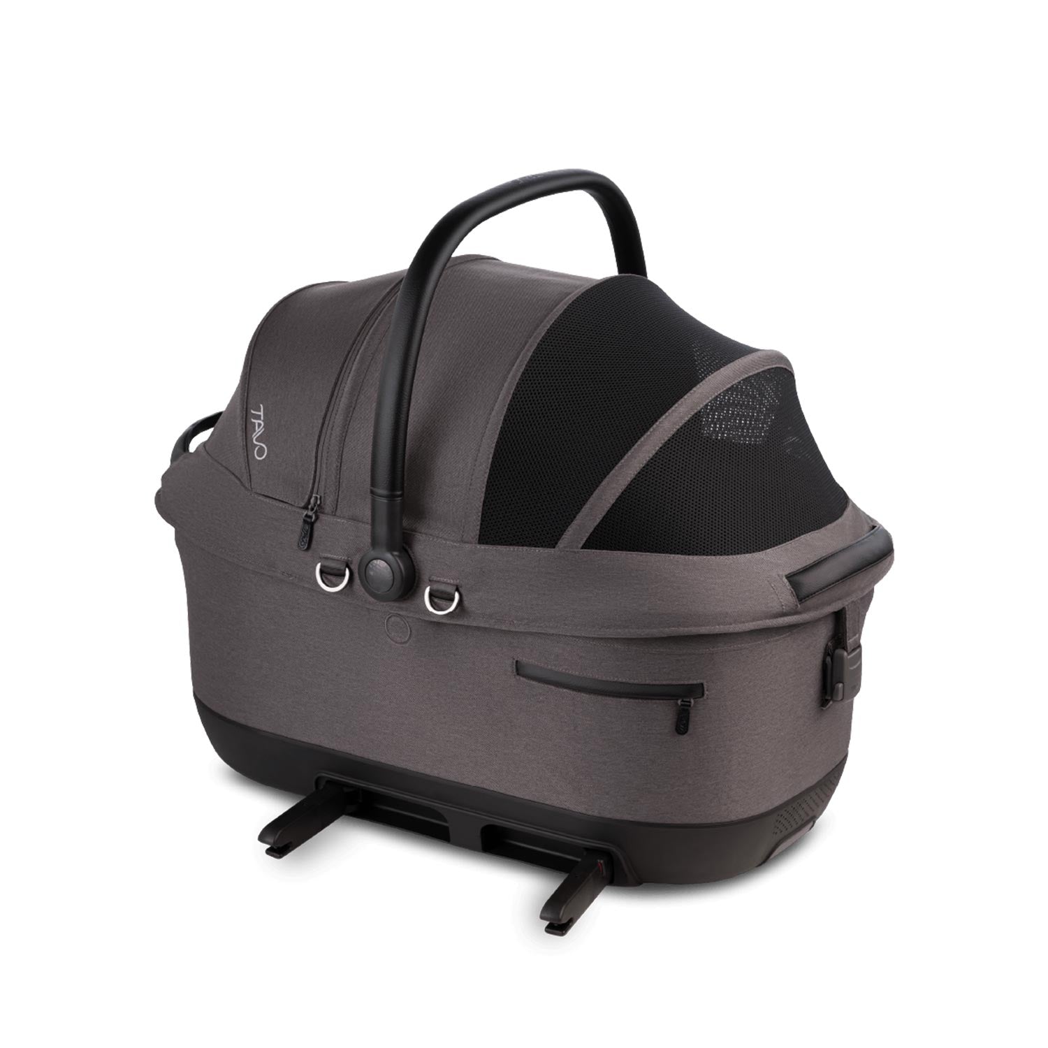 Tavo Pets Maeve Wind 6x ashen geschlossen mit Isofix, Transporttasche für Hunde und Katzen mit Isofix-Befestigung, Sicherheitstest, Beratung bei Petperten Karlsruhe