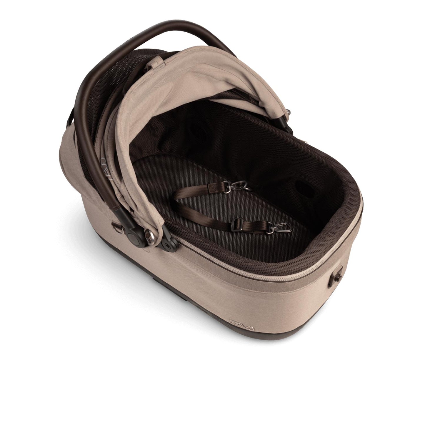 Tavo Pets Maeve Wind 6x fawn offen mit mesh, Transporttasche für Hunde und Katzen mit Isofix-Befestigung, Sicherheitstest, Beratung bei Petperten Karlsruhe